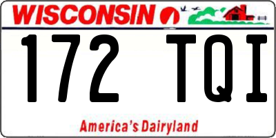 WI license plate 172TQI