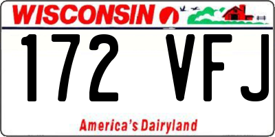 WI license plate 172VFJ