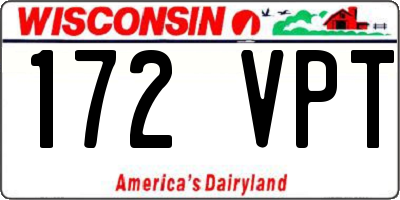 WI license plate 172VPT