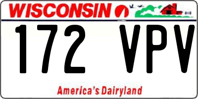 WI license plate 172VPV