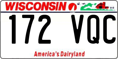 WI license plate 172VQC