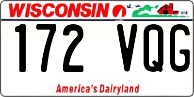WI license plate 172VQG