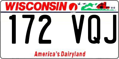 WI license plate 172VQJ