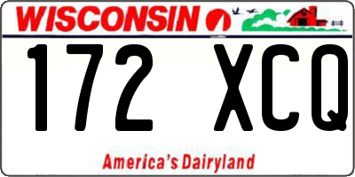 WI license plate 172XCQ