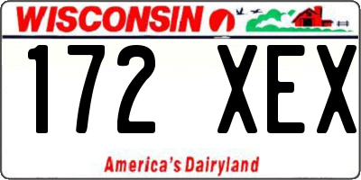 WI license plate 172XEX