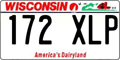 WI license plate 172XLP