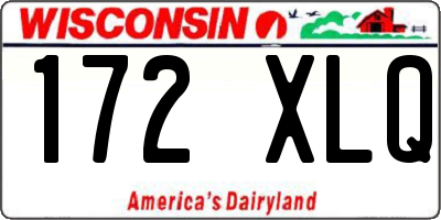 WI license plate 172XLQ