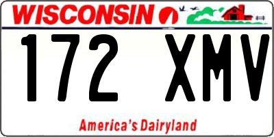 WI license plate 172XMV