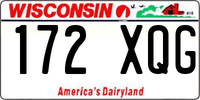 WI license plate 172XQG