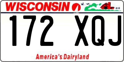 WI license plate 172XQJ