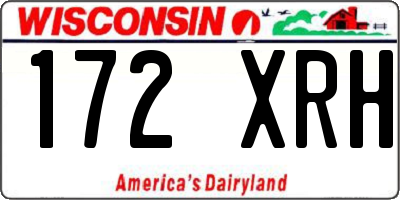 WI license plate 172XRH