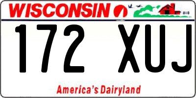 WI license plate 172XUJ