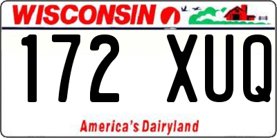 WI license plate 172XUQ