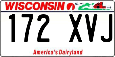 WI license plate 172XVJ