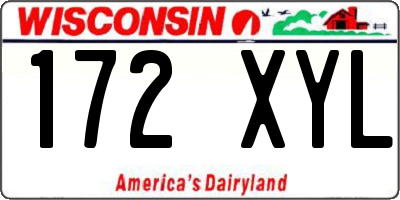 WI license plate 172XYL