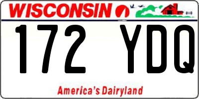 WI license plate 172YDQ