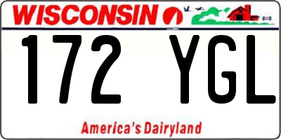 WI license plate 172YGL