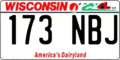 WI license plate 173NBJ