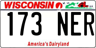 WI license plate 173NER