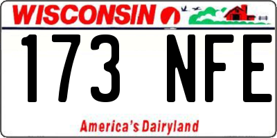 WI license plate 173NFE