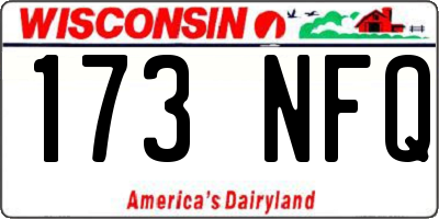 WI license plate 173NFQ