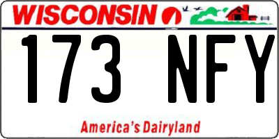 WI license plate 173NFY