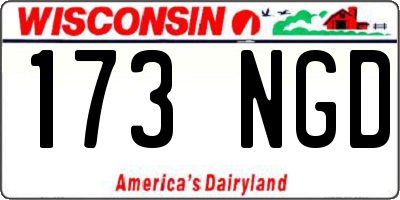 WI license plate 173NGD
