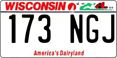 WI license plate 173NGJ