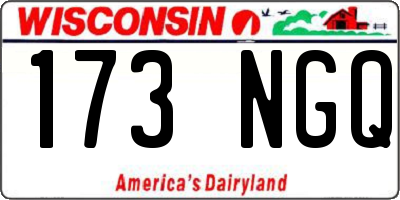 WI license plate 173NGQ