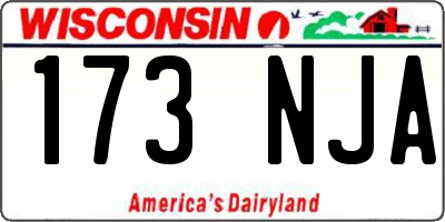WI license plate 173NJA