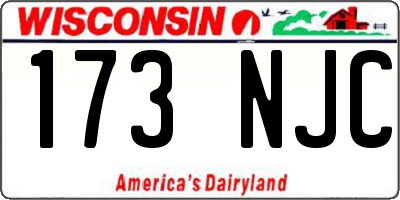 WI license plate 173NJC