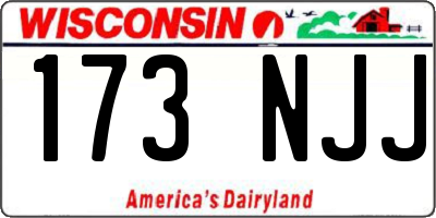 WI license plate 173NJJ