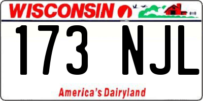 WI license plate 173NJL