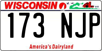 WI license plate 173NJP