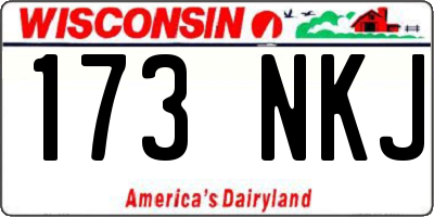 WI license plate 173NKJ
