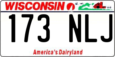 WI license plate 173NLJ