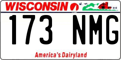 WI license plate 173NMG
