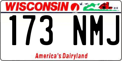 WI license plate 173NMJ