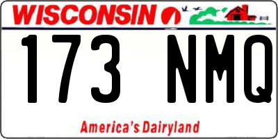 WI license plate 173NMQ