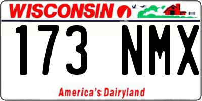 WI license plate 173NMX