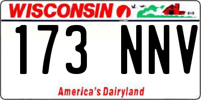 WI license plate 173NNV