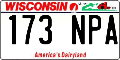 WI license plate 173NPA