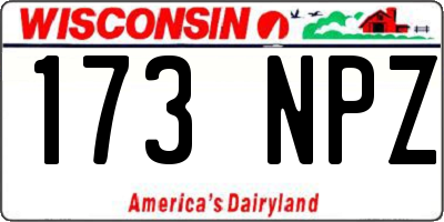 WI license plate 173NPZ