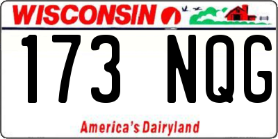 WI license plate 173NQG