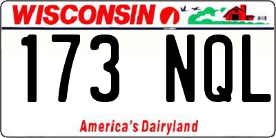 WI license plate 173NQL