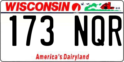 WI license plate 173NQR