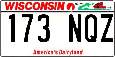 WI license plate 173NQZ