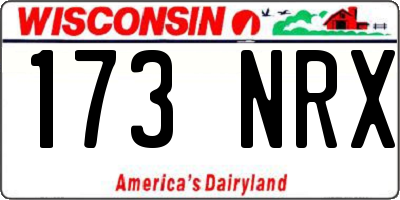 WI license plate 173NRX