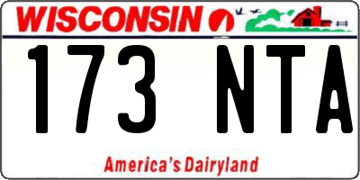 WI license plate 173NTA