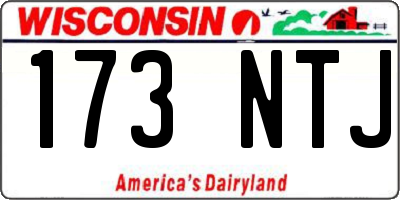 WI license plate 173NTJ
